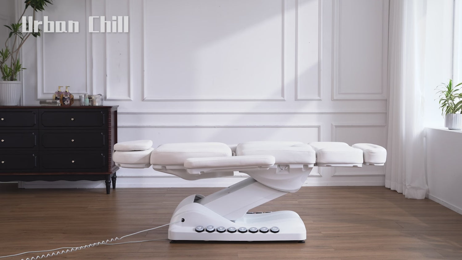 4-Motor Heated Electric Facial Bed with Foot Pedal & LED – Yamba Series