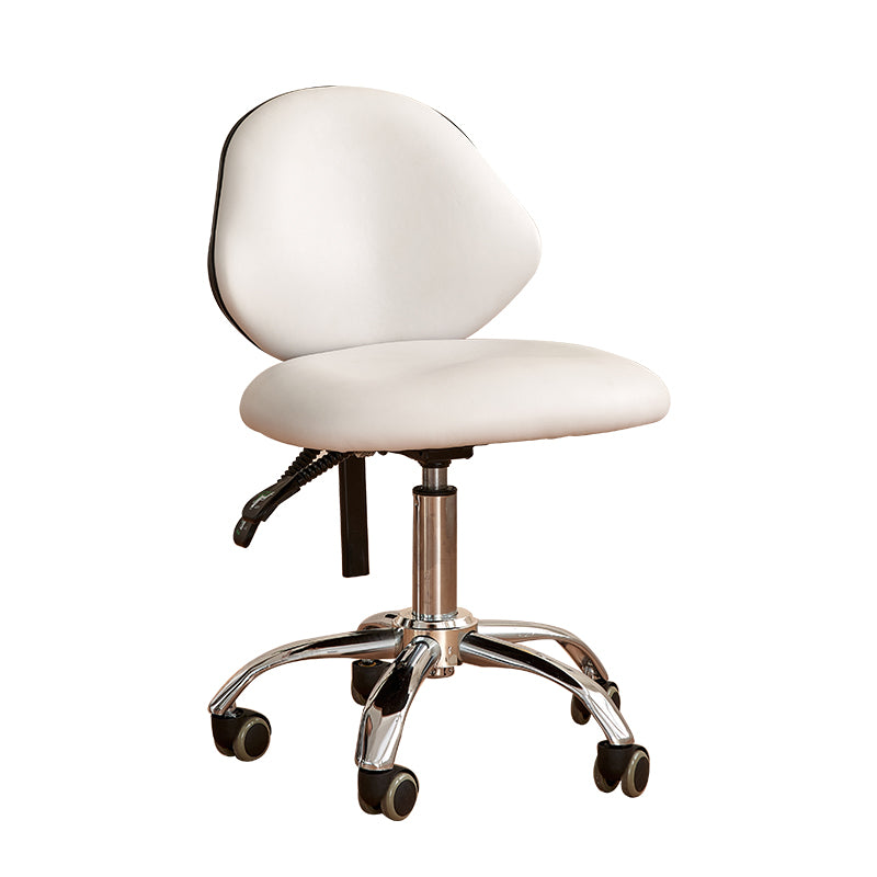 Curved Backrest Rolling Stool – Seoul Series