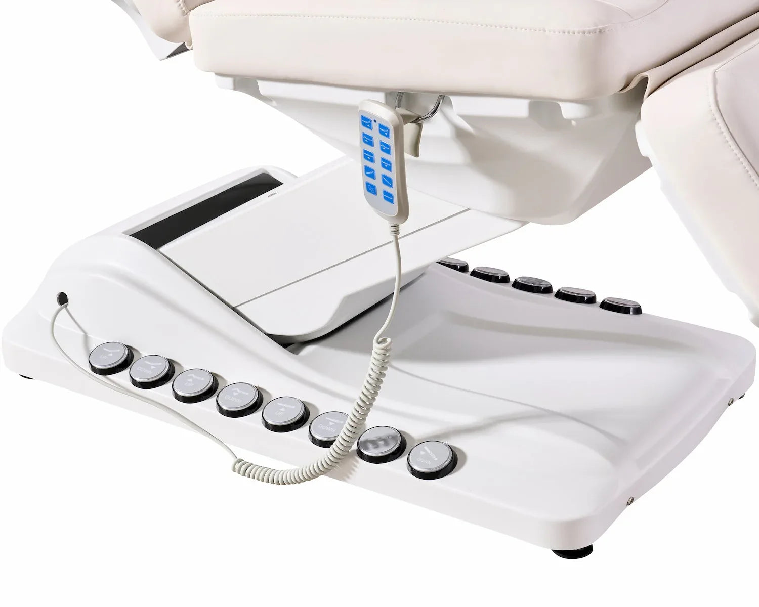 4-Motor Heated Electric Facial Bed with Foot Pedal & LED – Yamba Series