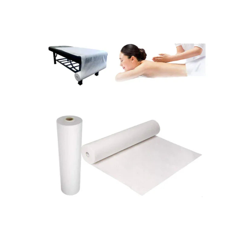 Rouleau de drap-housse jetable non tissé 180×80cm – 1 rouleau (lot de 50 pièces)