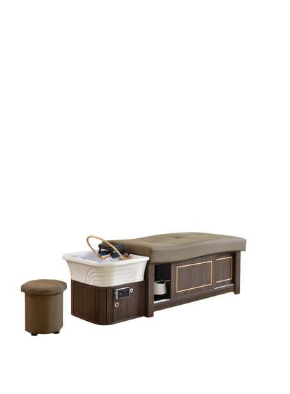Heated Shampoo Spa Bed with Water Circulation &amp; Steaming – Monaco Series
