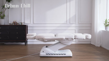 4-Motor Heated Electric Facial Bed with Foot Pedal &amp; LED – Yamba Series