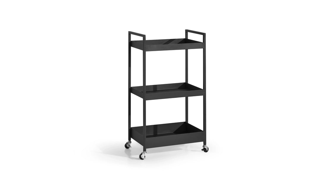 3-Tier Utility Trolley Cart with Wheels – Rotterdam Series